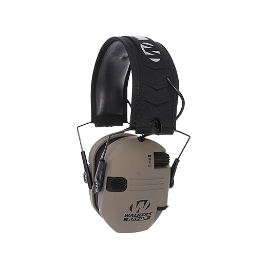 Walker's Razor Slim Ultra Low Profile Compact Design Adjustable Range Shooting Hunting Hearing Protection Electronic Earmuffs