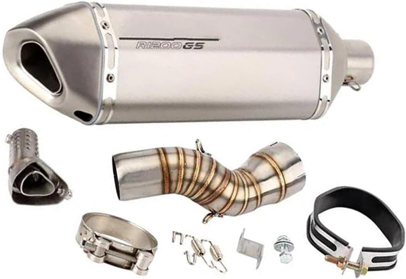 バイクの排気ガス オートバイ ステンレススチール マフラー クローム