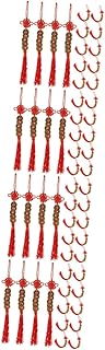 Abaodam Decoração De Carro 64 Peças Pingente De Dinheiro Cinco Imperadores Festa Chinesa Pingente De Nó Chinês Moedas Da Sorte Chinesa Feng Shui Encantos De Carro Decoração Oriental