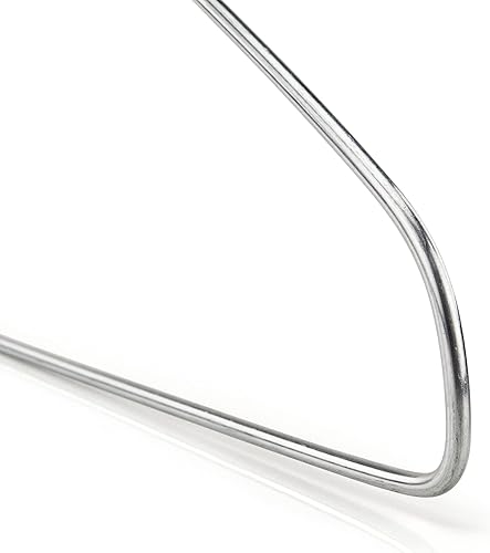 Miniatura 9 de HANGERWORLD Perchas de alambre de metal plateado de 16 pulgadas de calibre 13 para ropa (10 unidades)