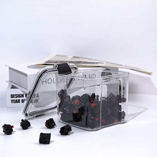 Caja de almacenamiento para interruptor de teclado, interruptor de teclado, tapas de contenedor, caja de almacenamiento, teclas mecánicas,