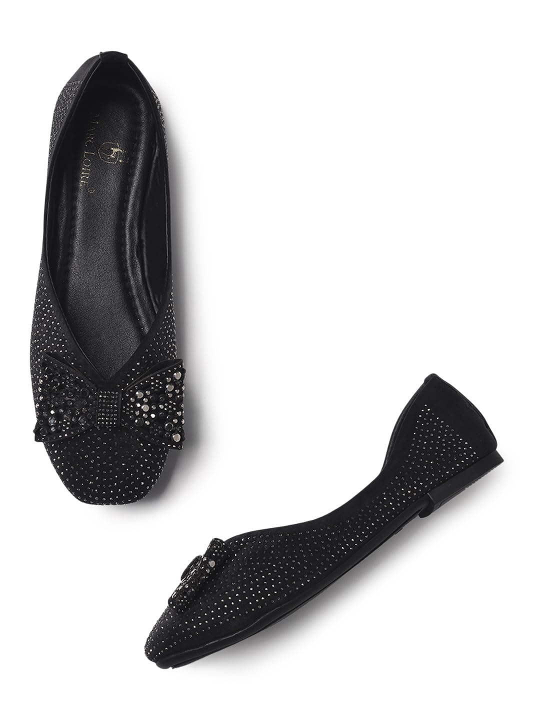 marc loire Women's Embellished Ballet Slip-on Shoes | Stylish Lightweight Ballerinas with TPR Sole for Casual Wear-picture-23