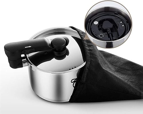 Miniatura 7 de Cocina de viaje múltiple de doble voltaje 110V y 220V, cocina de acero inoxidable Mini sartén eléctrica para viajes del hotel (1.3L-TC350A)