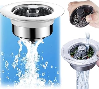 3-in-1 Stainless Steel Sink Aid,Kitchen Sink Drain Strainer,Kitchen Sink Stopper,Sink Stopper Kitchen Drain,Kitchen Sink Strainer Stainless Steel,Kitchen Sink Drain Basket,Sink Drain Strainer