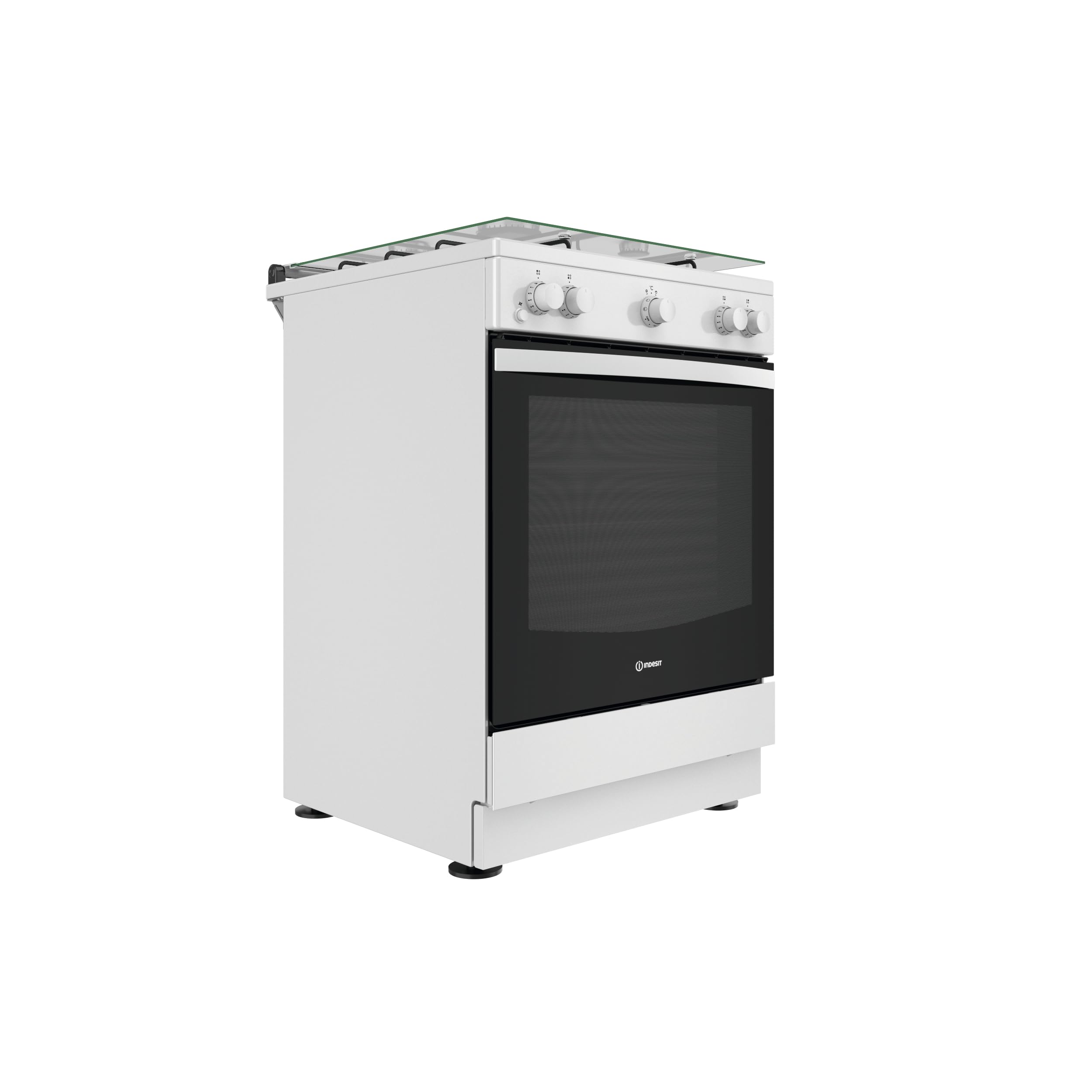 INDESIT Cuisiniere gaz IS67G1KMW/E