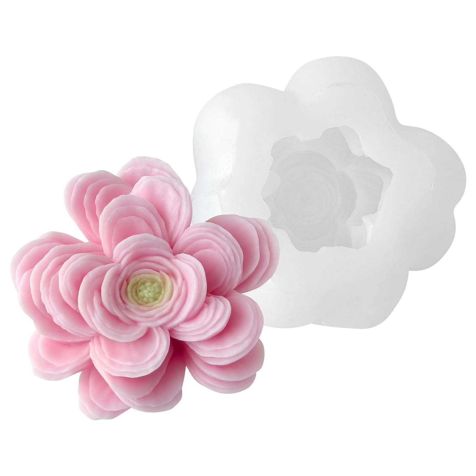 Jazuaiao Flexible Silicone for Crystals Flower Decorations Crafting Family Fun Activity Soap