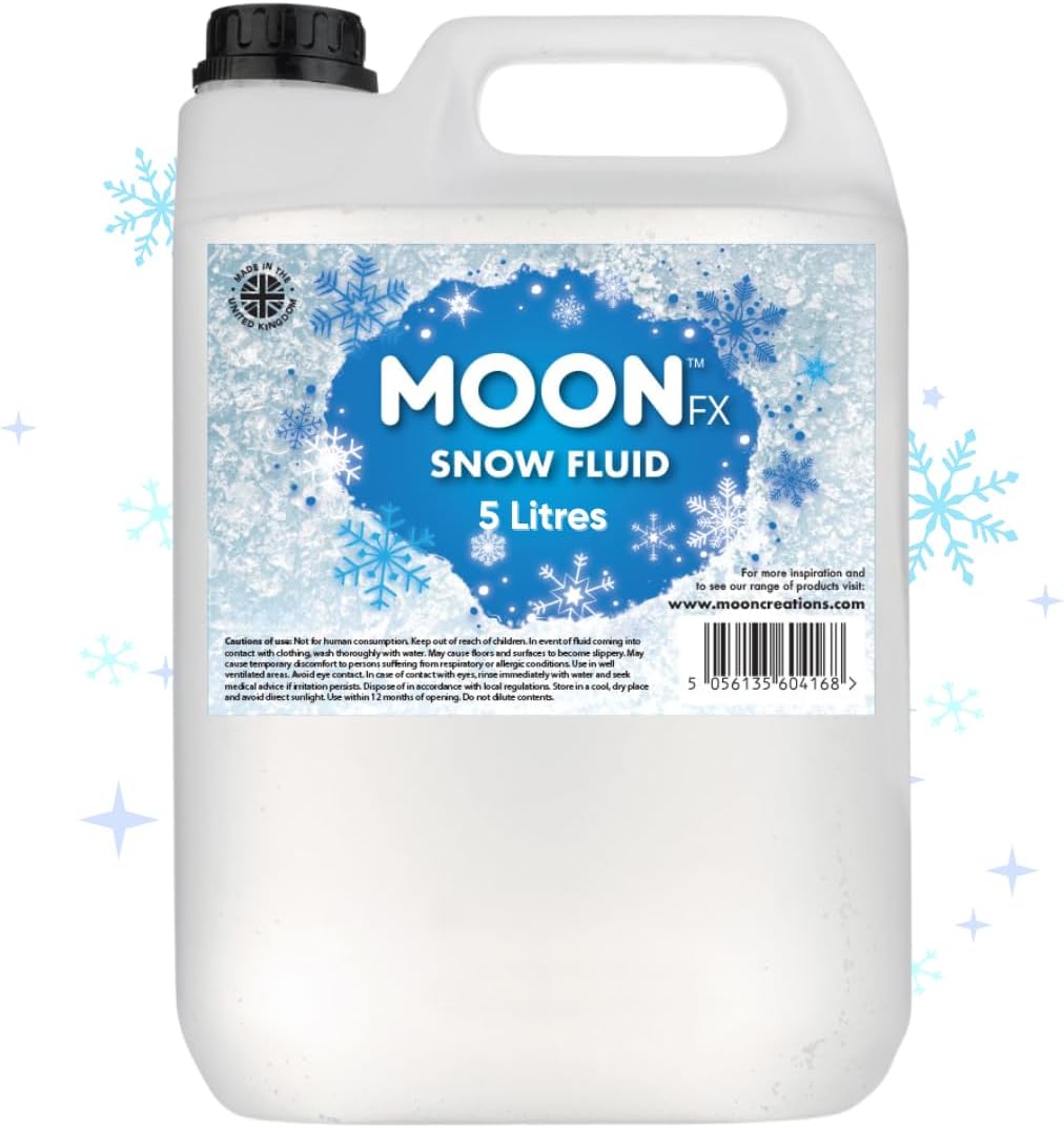 M04168 Professional Snow Fluid 5L - Pro Snow Fluid that produces fluffy white foam based snow flakes