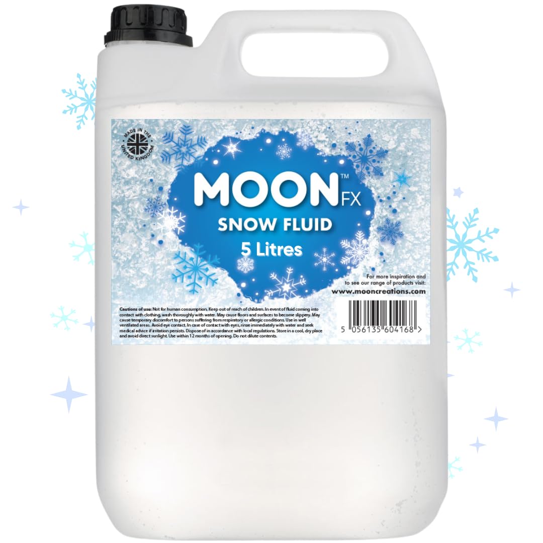 M04168 Professional Snow Fluid 5L - Pro Snow Fluid that produces fluffy white foam based snow flakes