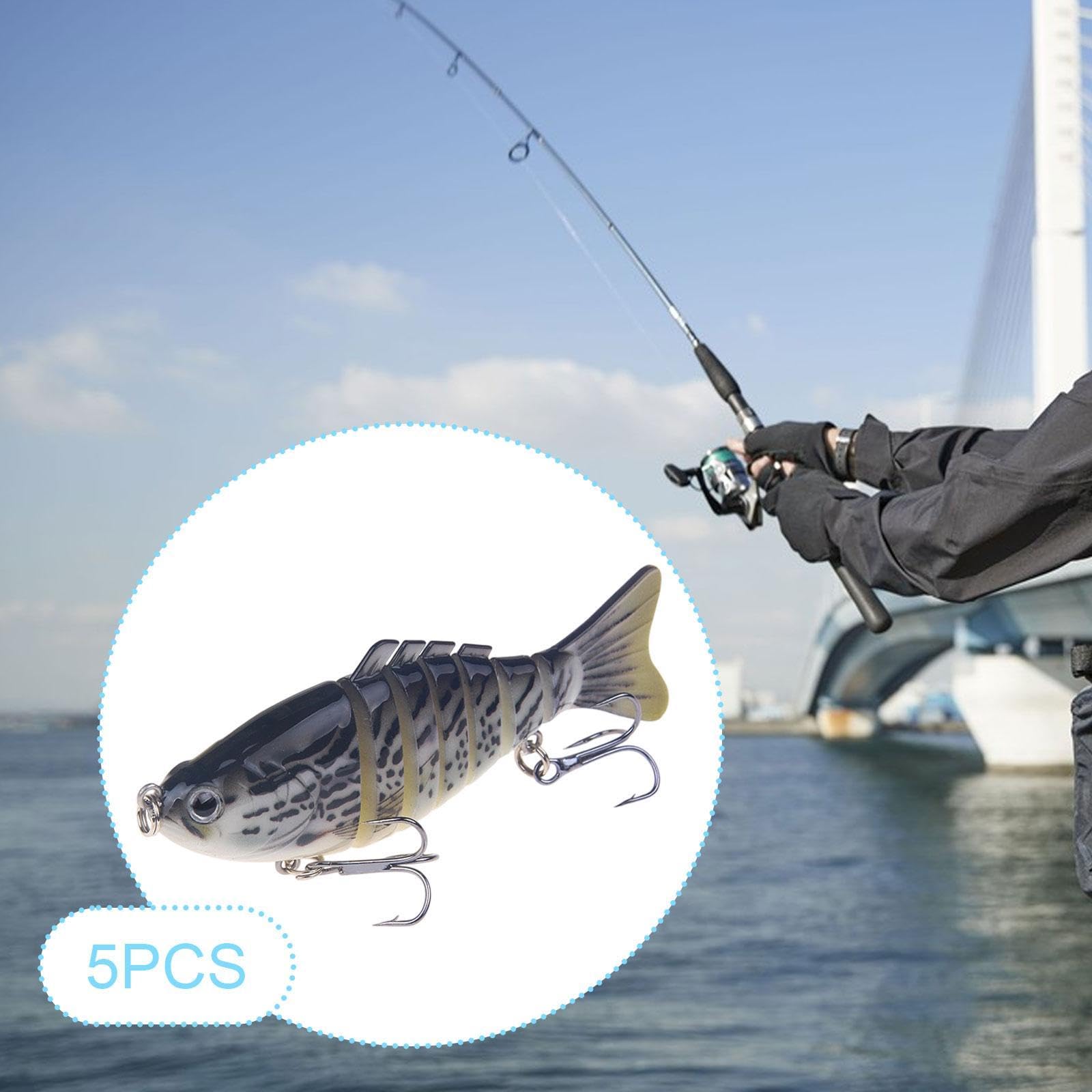 5x Leuchtende Angelköder Für Salzwasser - Swimbait Für Makrele, Barsch & Lachs