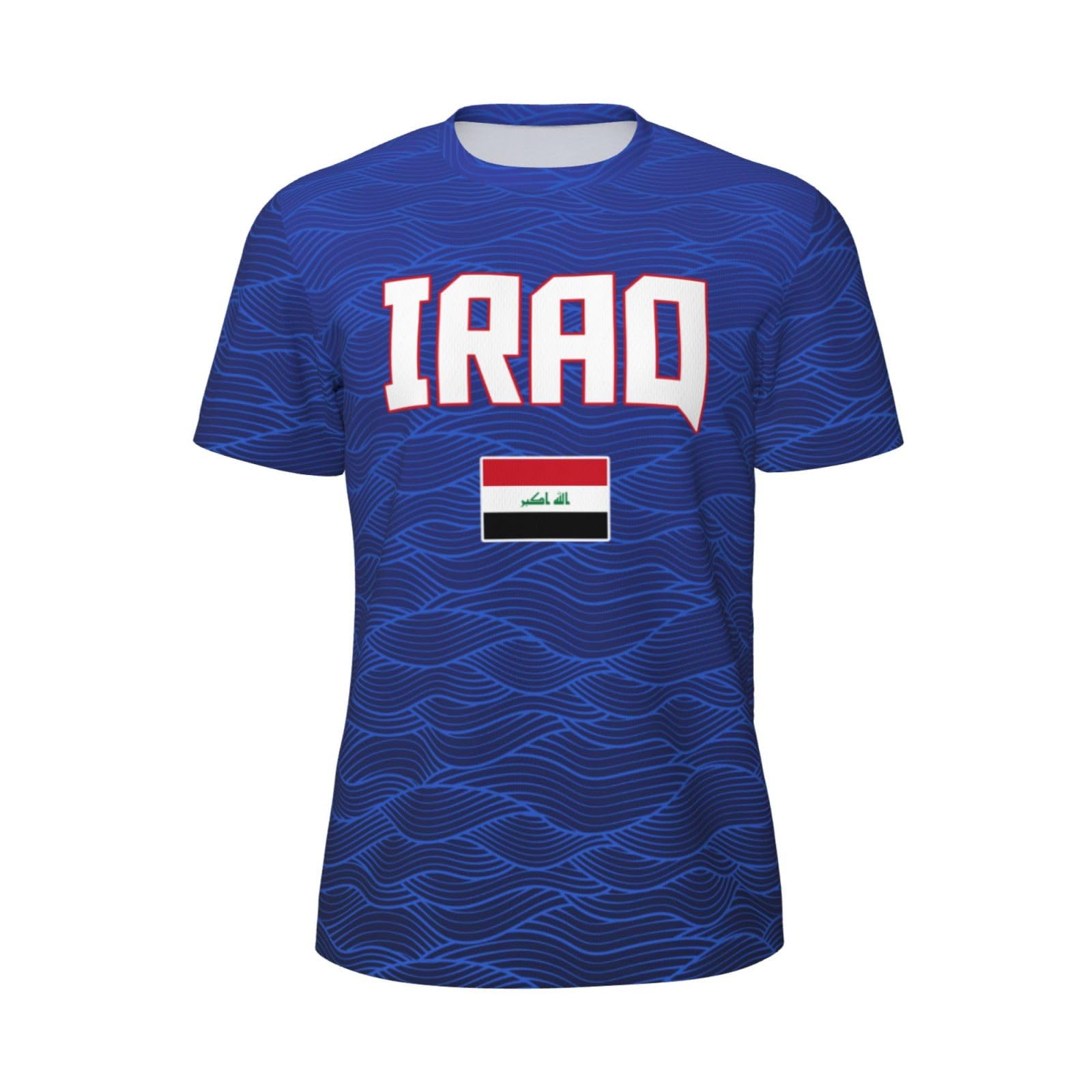 DABOYOZHZH Iraq Flag Cool Iraqans (28) Sports Jersey Mesh T-Shirt 3D Print for Running Cycling Soccer Tennis Fitness Climbing Shirts