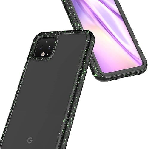 Miniatura 4 de JACKPOT WIRELESS Funda transparente resistente para Google Pixel 4, funda híbrida a prueba de golpes, protector de pantalla integrado, serie