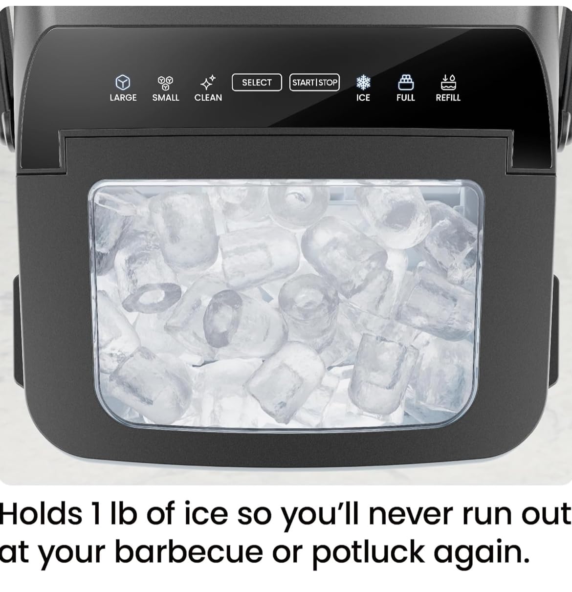 Iceman Dual-Size Ice Maker Countertop - Portable Ice Machine