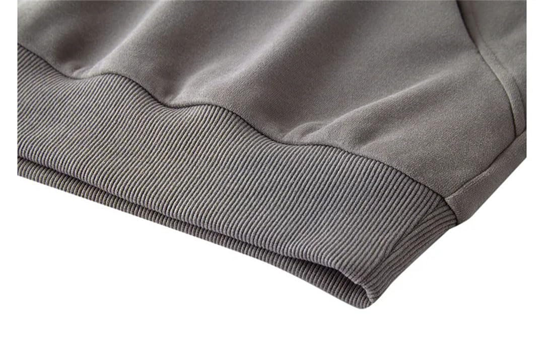 Sudadera con capucha para mujer, de algodón, gruesa, cálida, de manga larga, holgada