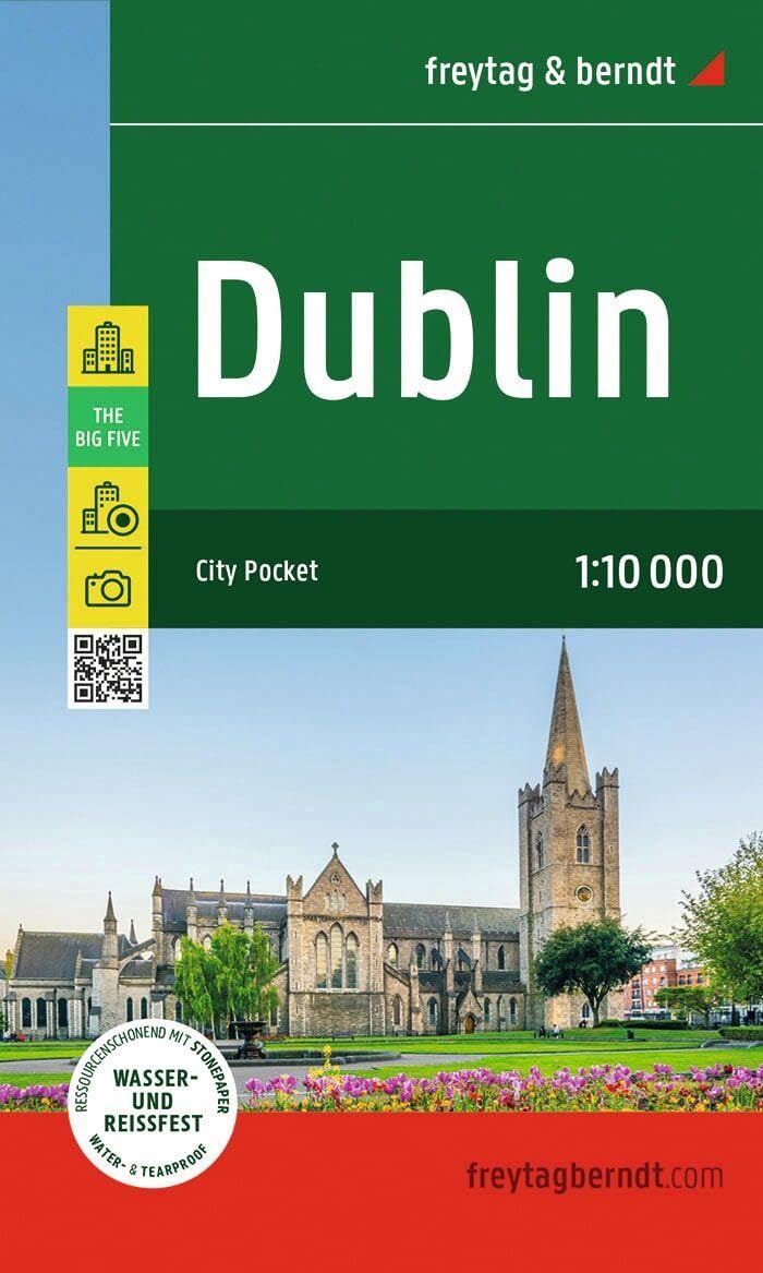 Dublin, City Pocket Map 1:10,000 by  Freytag-Berndt - 9783707922561