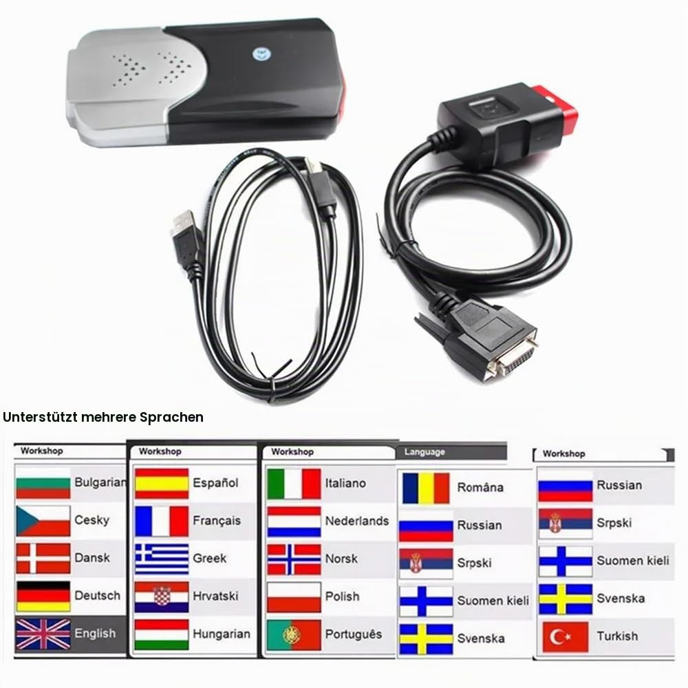 2020 23 Tnesf Orpdc OBD PKW LKW Diagnose Interface Tool Verbindungskabel für VD150 vd tcs 2021.11 Zubehör Scanner Auto Tools OBD2 Verbindungskabel OBD-II Diagnosewerkzeuge (nur für Scanner)