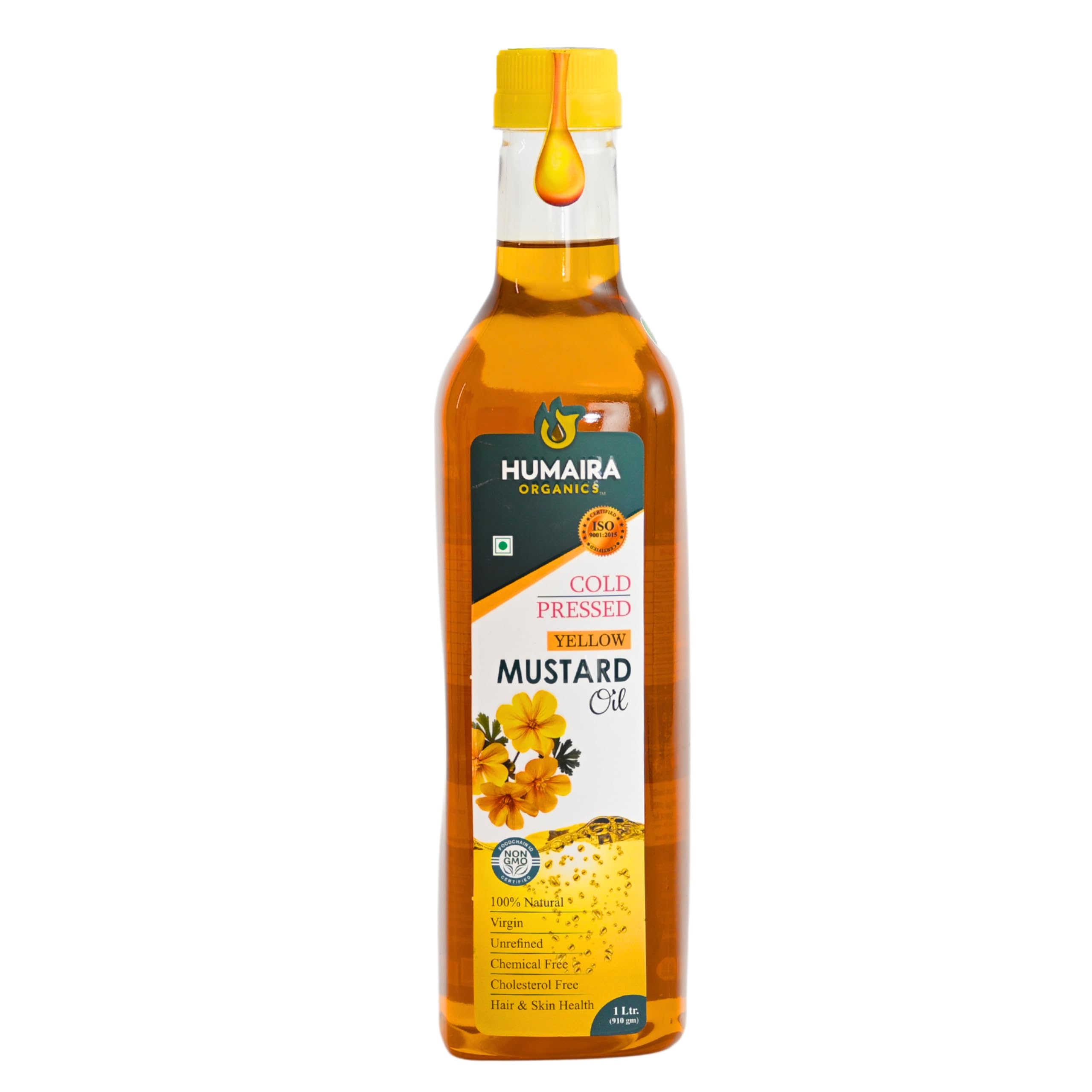 Humaira Organics - Cold Pressed Yellow Mustard Oil - 1 Liter, Natural & Pure, Rich in Omega-3 & Antioxidants, Rich Aroma & Flavour of Real Mustard Seeds, Ideal for Cooking, Frying, Pickling & Daily Use (B0DBV7T2L1) Amazon Price History, Amazon Price Tracker