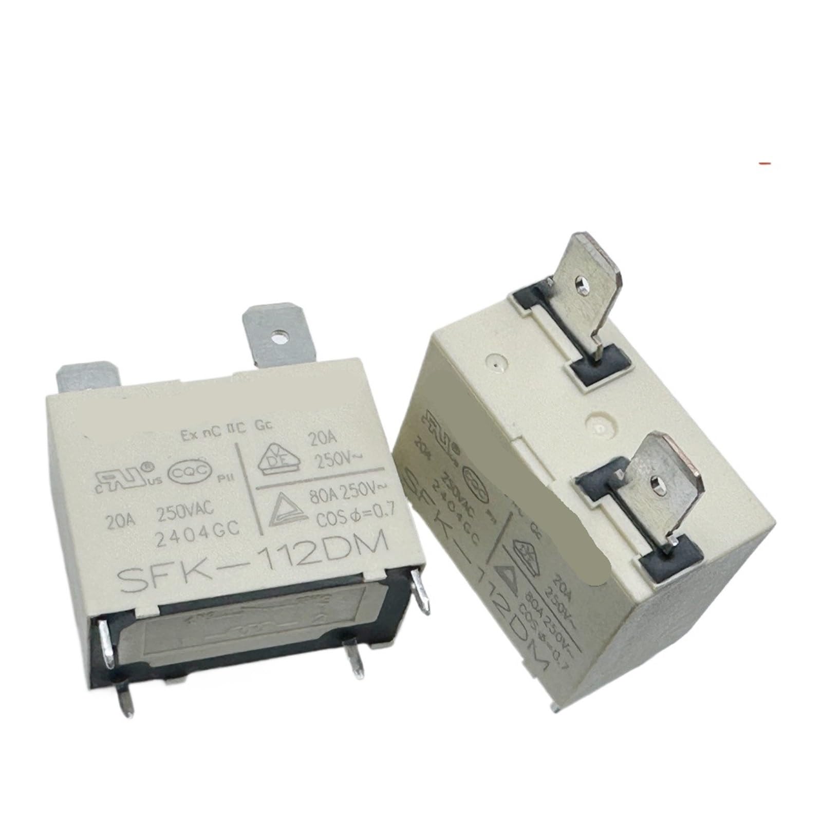 SMGLRUEAT 1pc SFK-112DM WHITE (102F-12V-20A/25A) Relay 4pins