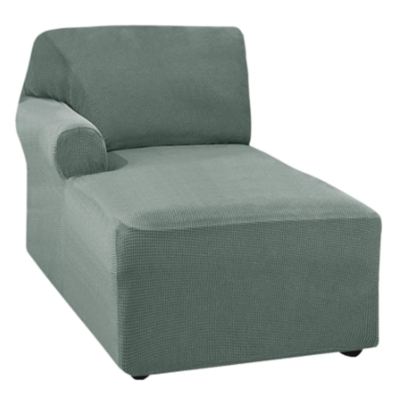 Housse de canapé extensible L - Protection de salon lavable et verte