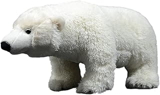 FRANKIEZHOU Realistic Polar Bear Stuffed Animal-White 15.75",Bear Plush Toy,Polar Bear Gifts,Soft Durable,Stuffed Animals for Boys Girl Boy,Gifts for Kids, Baby Gift,Home Decor,Hugging Toy