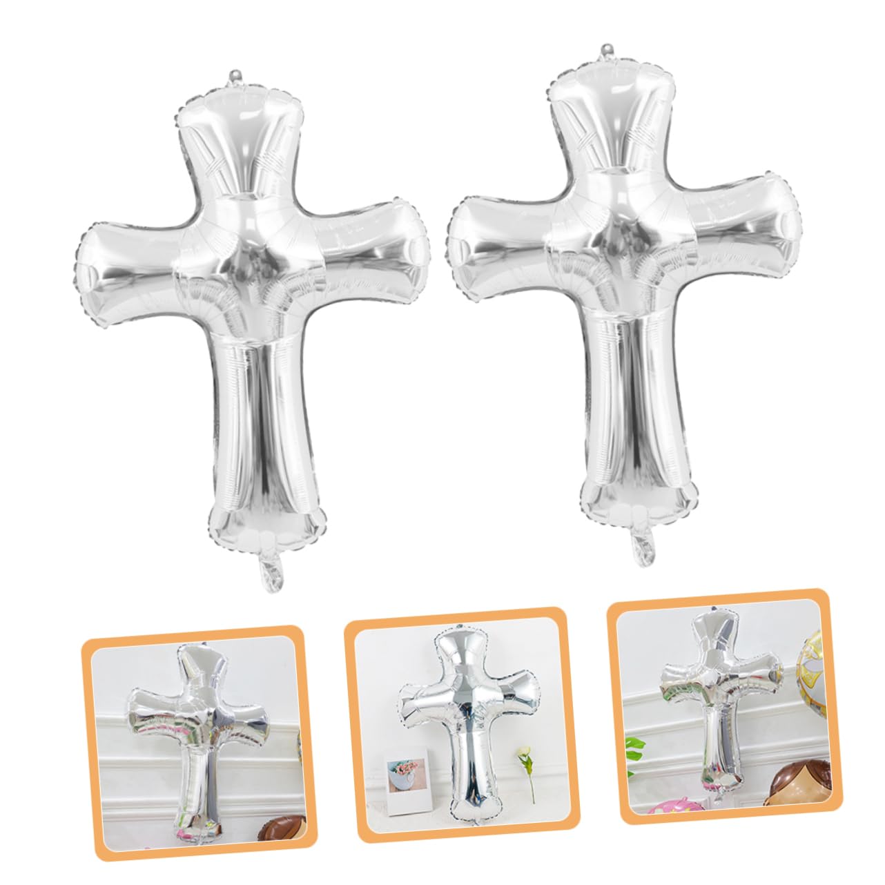 32 Pezzi Palloncini Battesimo Enorme Palloncino Croce Battesimo Del Bambino Palloncino Foil Palloncini Croce Per La Comunione Compleanno Battesimi PRETYZOOM