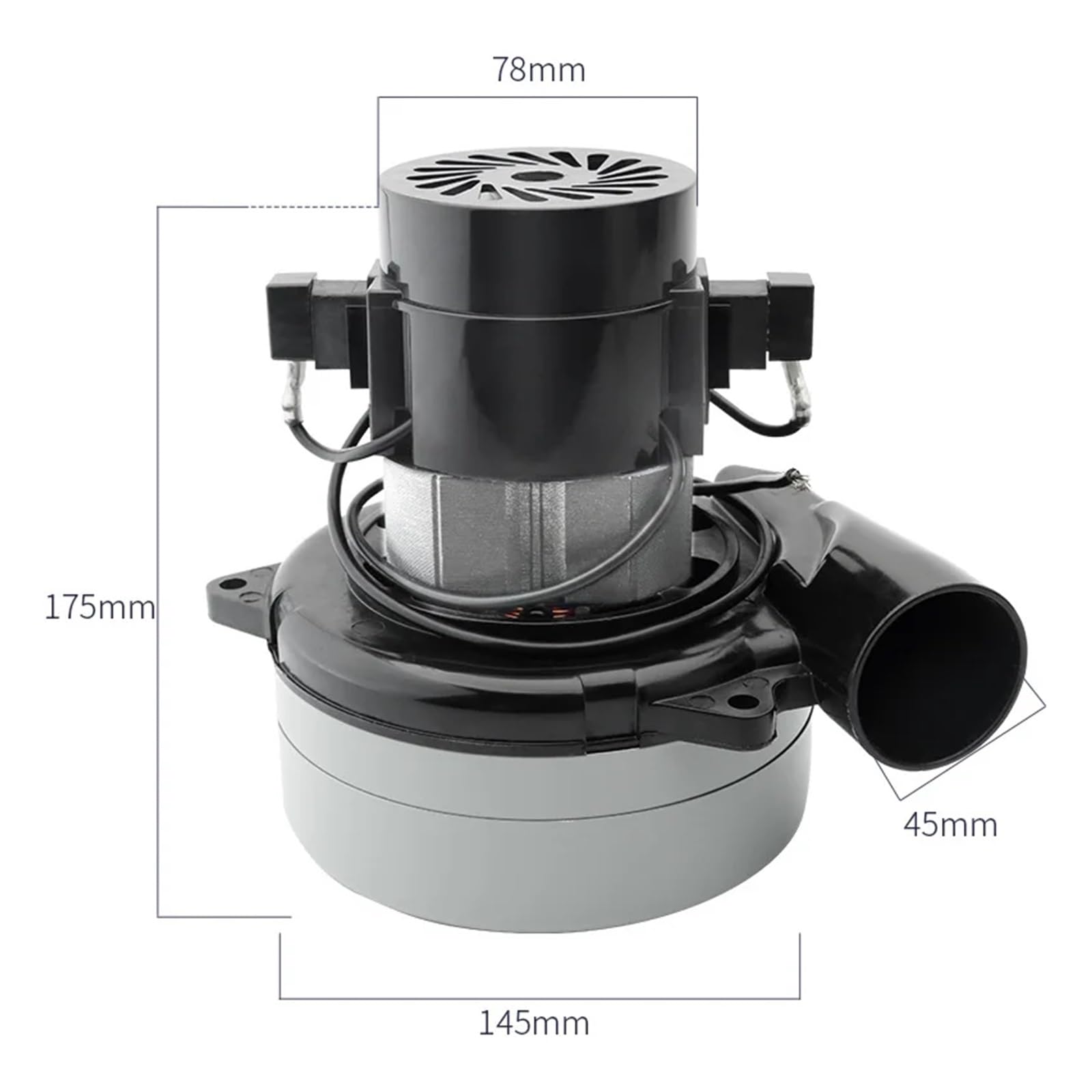 Uniwersalny silnik odkurzacza o mocy 1200 W, duża moc i średnica 145 mm Zestaw do wymiany akcesoriów do odkurzaczy, Narzędzia mechaniczne