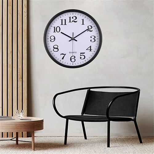 Miniatura 2 de Reloj de pared con movimiento silencioso, reloj creativo con diseño simple y moderno, reloj silencioso para decoración del hogar y sala de estar (10