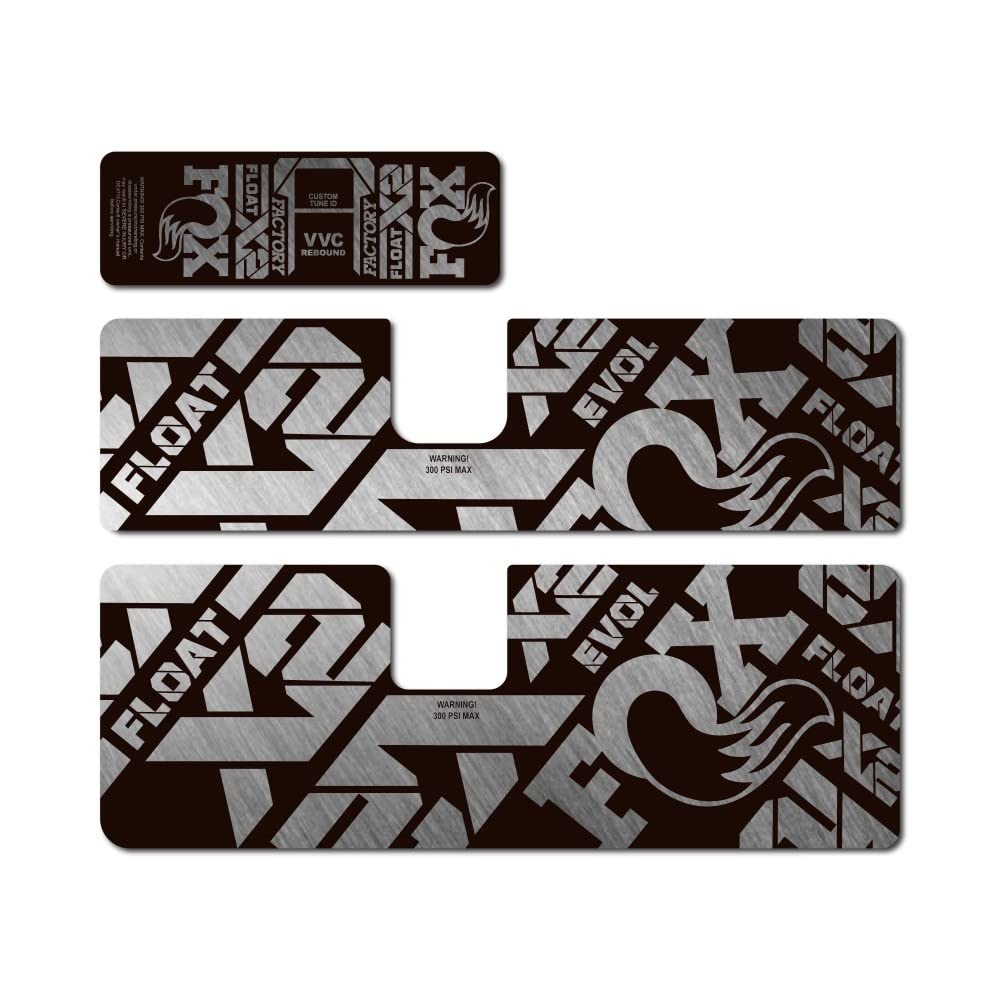 Star Sam Metallic Silver Stickers Compatible With Fox Float X2 2021 1 Cm
