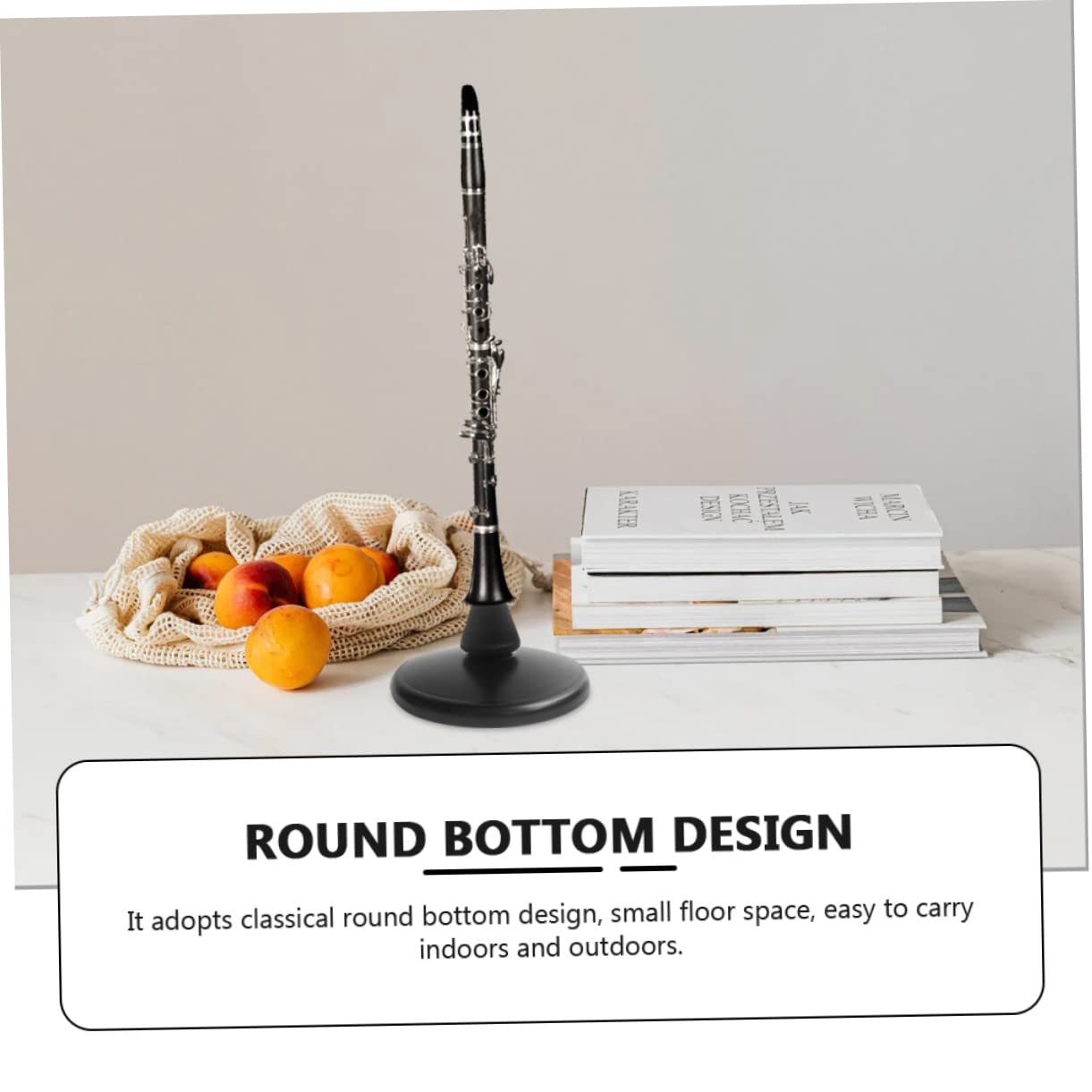 Supporto Per Flauto e Clarinetto in Ferro Robusto, Porta Flauto Stabile Bordi Arrotondati, Espositore Portatile Per Musicisti e Negozi Di Strumenti Musicali