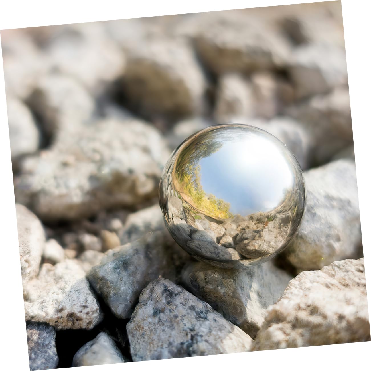 Gazing Riflettente Acciaio Inossidabile Sfera Decorativa Per Giardino e Fotografia Perfetta Per Interni Ed Esterni