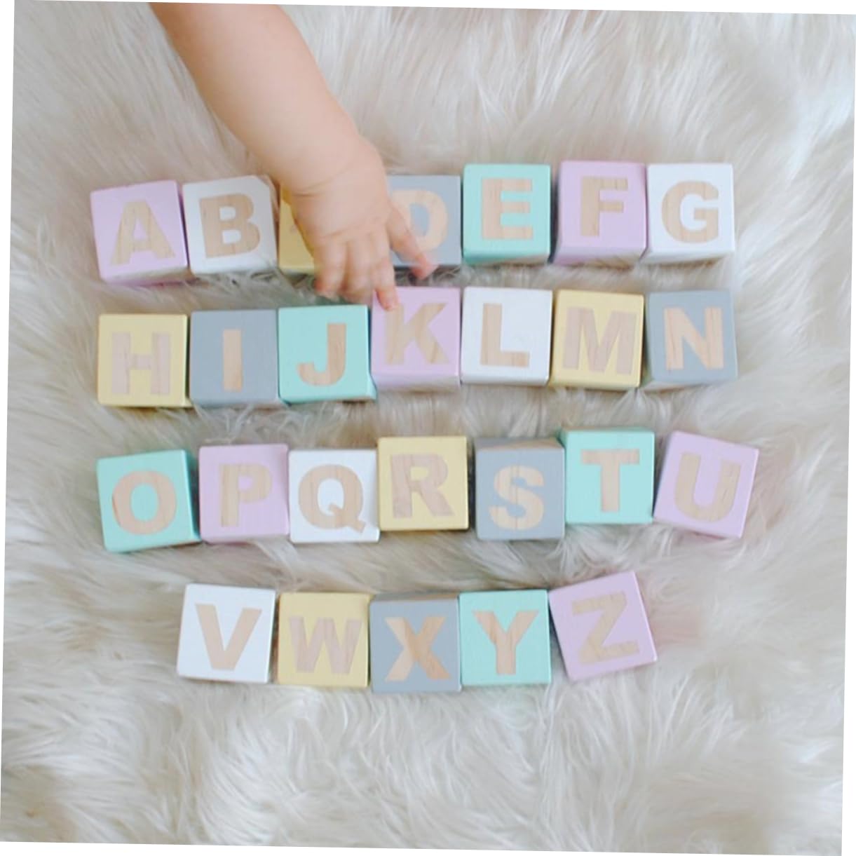 26stücke Teiliges Holzbuchstabenwürfel Alphabet Blöcke Für Foto-requisiten Rustikale Dekoration Für Feste Und Zuhause Für Kreative Bastelprojekte Und Besondere Anlässe