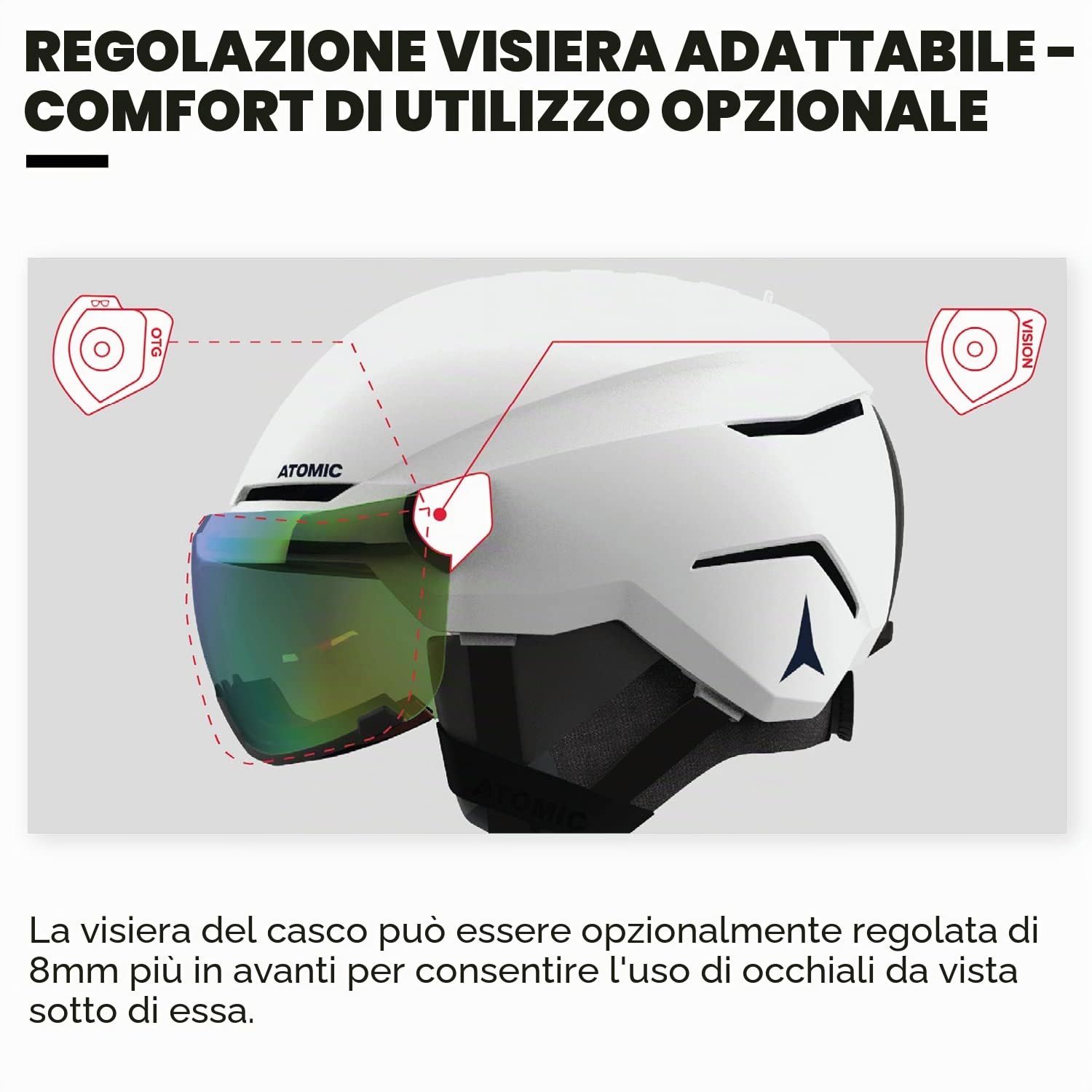 ATOMIC SAVOR VISOR STEREO Casco, 55/59 cm