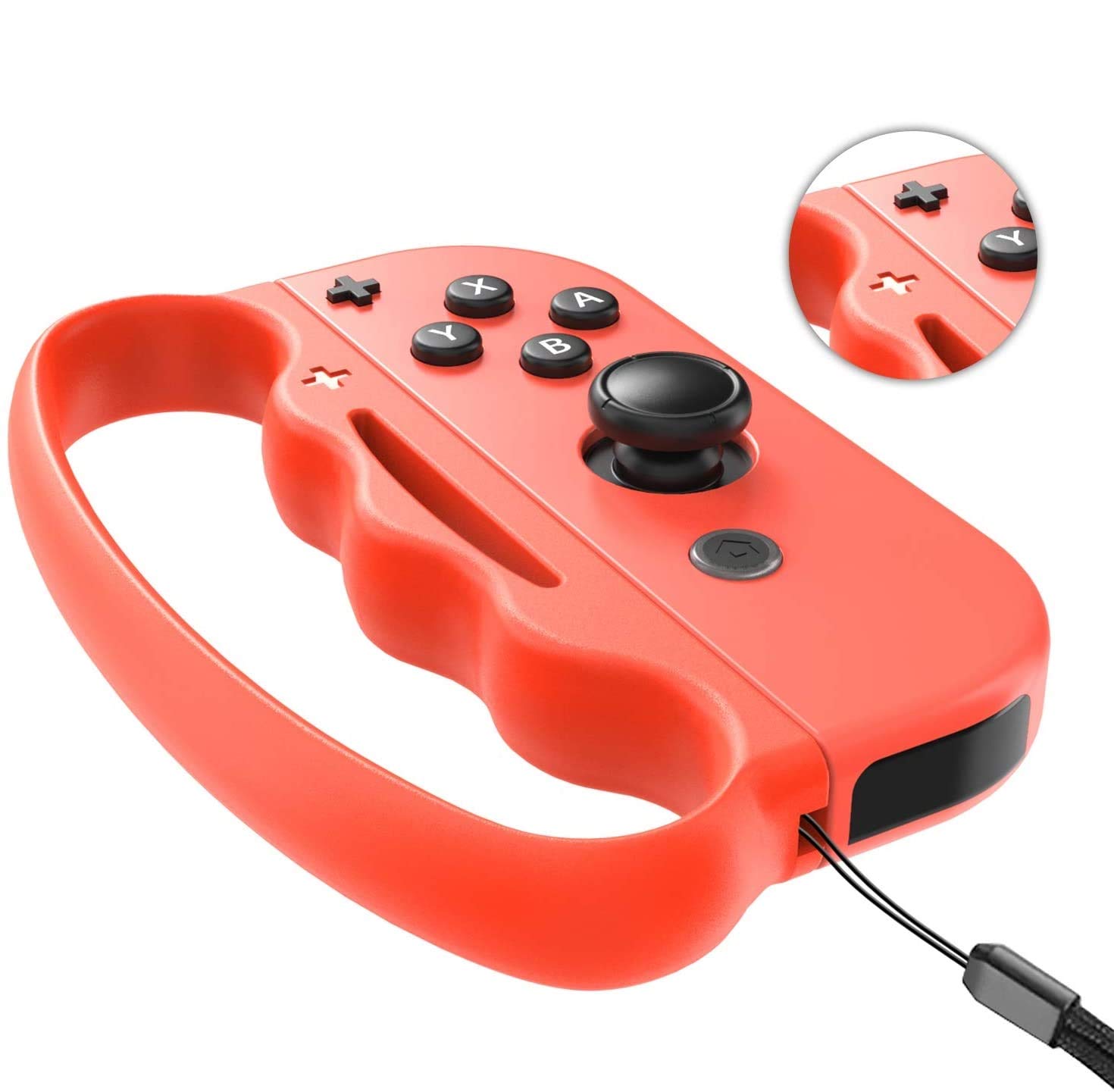 Fitness Boxing Hand Grips for Nintendo Switch & OLED Model JoyCon, FANPL Upgrade Fit Boxing Clasp Accessories Handle for Adults and Children, Enhance Your Gaming Experience, 2 Packs (Blue and Red) - Image 4