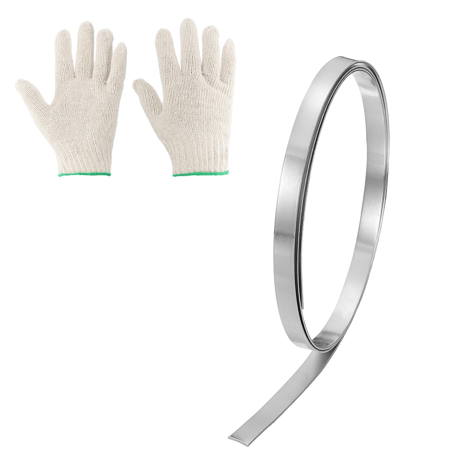 sourcing map Aluminum Flashing Roll, 0.4" x 3.28ft Roof Flashing Metal Strip Sheet Roll 2mm Thick with Gloves for House Repair Sealing Window Door