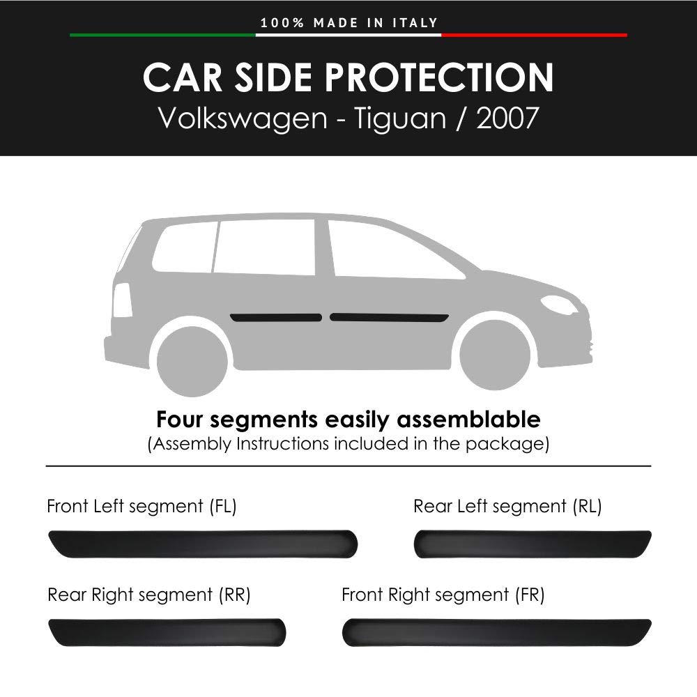 per CHEVROLET AVEO 2012+ SEDAN MODANATURE LATERALI PROTEZIONE PORTE