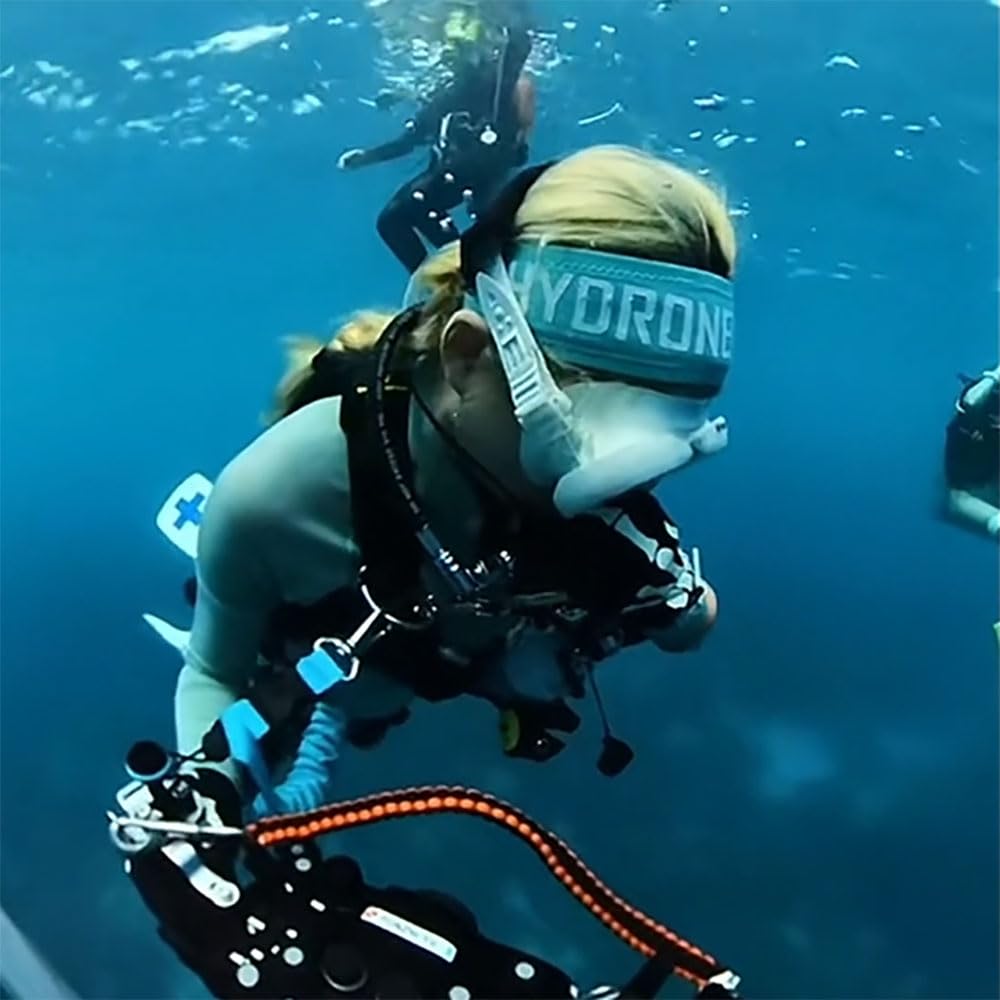 Hydrone Diving Headband, 2mm Neoprene Scuba Hairband, Blue | Elastic Non-Slip, Scuba Dive Freediving Swimming Surfing Snorkeling Water Sports, Workout Sweat Band