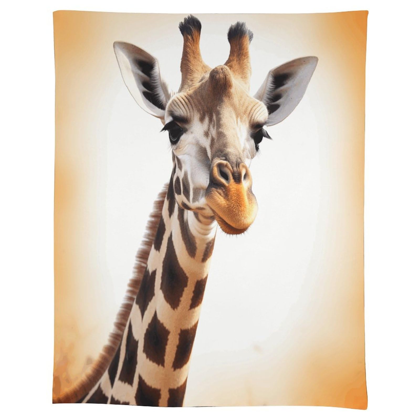 Nappe exquise imprimée girafe en tissu de qualité supérieure