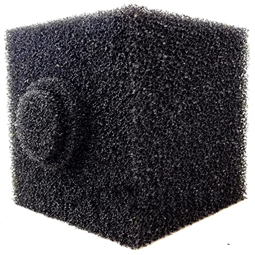 Pond Pump Pre-Filter Foam Box, Helps Keep Pump Maintenance Down [Center 8'' Square], Foam Koi Fish Pond Filter Submersible Prefilter, Bio Sponge Foam Filter Media, Aquariums & Water Gardens