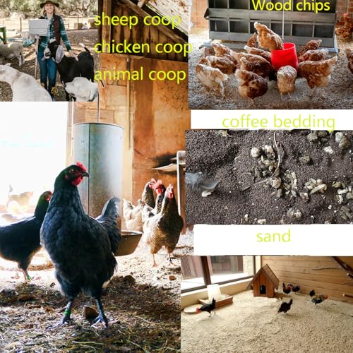 Image of 15 inch Large chicken scooper sifting shovel adjustable long handle Metal Poop Scoop for sand