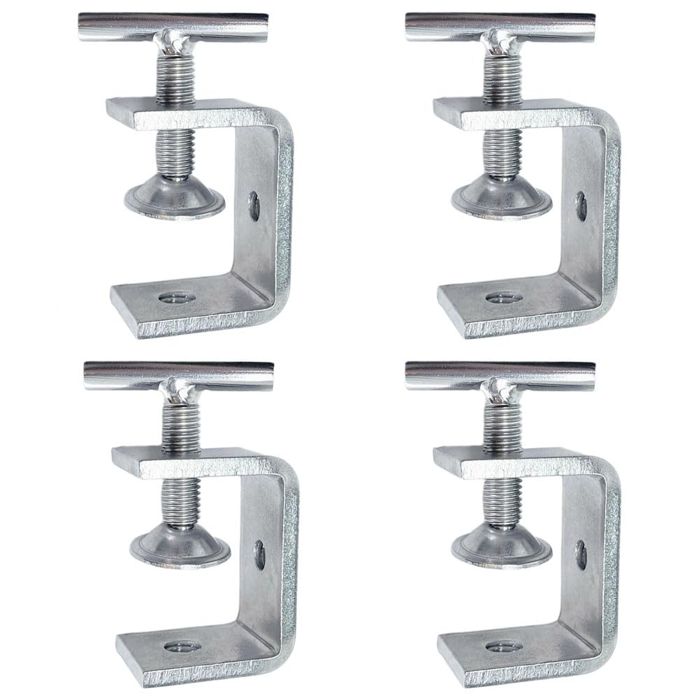 4 abrazaderas G para carpintería, abrazaderas C de acero inoxidable ajustables para carpintería, proyectos de bricolaje (65 mm)