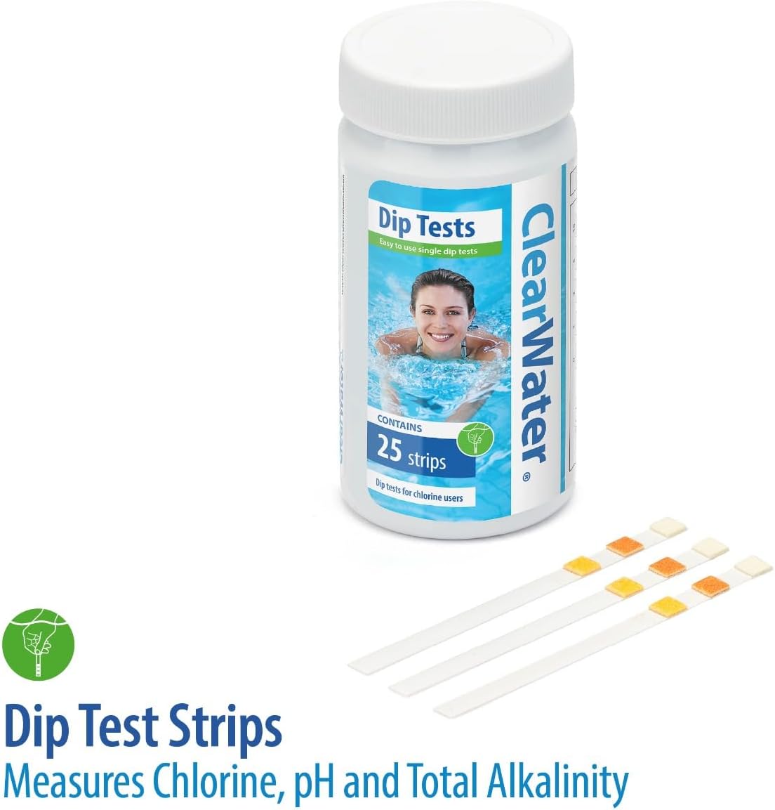 Clearwater Dip Test Strips and bottle