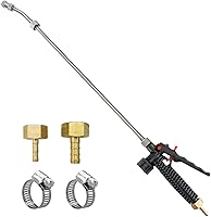 Vista 1 de Varita pulverizadora de bomba, varita rociadora universal ajustable con púa de latón de 3/8 pulgadas, varita rociadora de repuesto de acero
