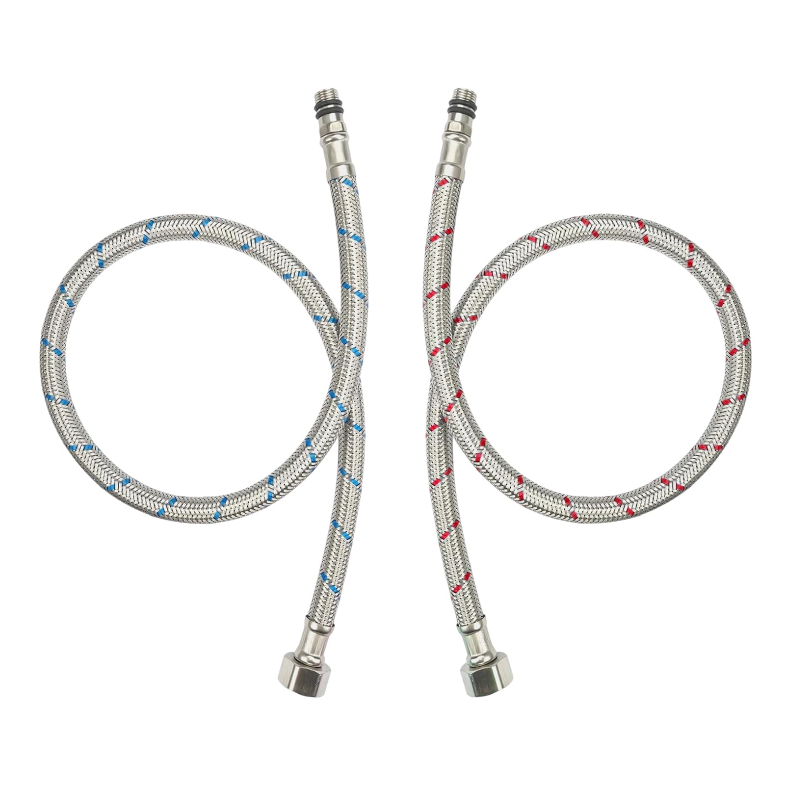 VANCOCO 2 Stk. Anschlussschlauch Armatur G3/8 x M10, Wasserhahn VANCOCO 2 Stk. Anschlussschlauch Armatur G3/8 x M10, Wasserhahn