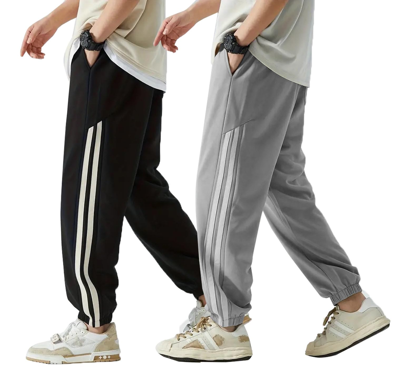 Lymio Track Pant for Men || Regular Fit || Track Pants || Full Elastic Jogger Track Pant || Available in Combo Pack of 2 (TP-32-33)-picture-39