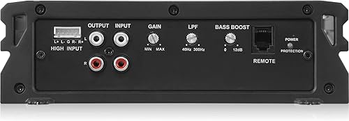 Miniatura 6 de Belva Paquete completo de amplificador y kit de amplificador y de graves con subportada de un puertos, Monoblock, 500 Watts, 10 pulgadas