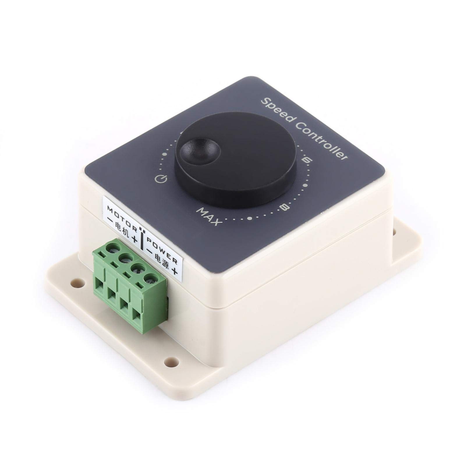 Kuuleyn Dc Motor Speed Controller,Variable Speed Controller,Ccm96sk 10-60V 20A Pwm Pulse Width Modulator Waterproof Shell,With Screw Terminal