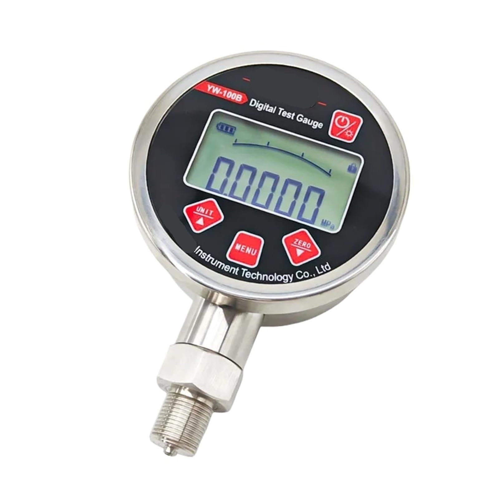Manómetro Digital de vacío de Alta precisión de -1 a 16 MPa con Alarma y Pantalla LCD de 4 a 20 mA.(0.5 FS)