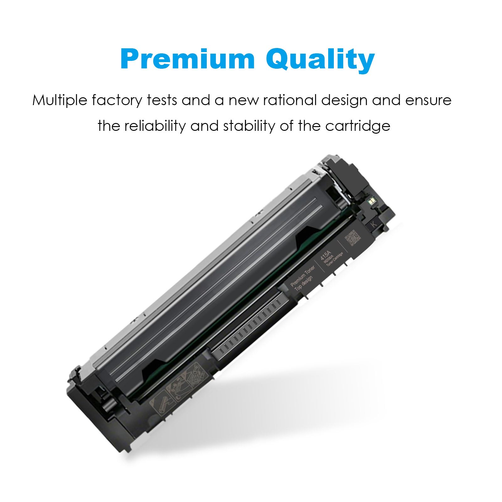 Cartuccia toner con chip 415A Multipack compatibile per HP 415A 415X per stampante HP Color Laserjet Pro MFP M479fdw M479dw M479fnw M479fdn M454dn M454dw W2030A (nero, ciano, giallo, magenta)
