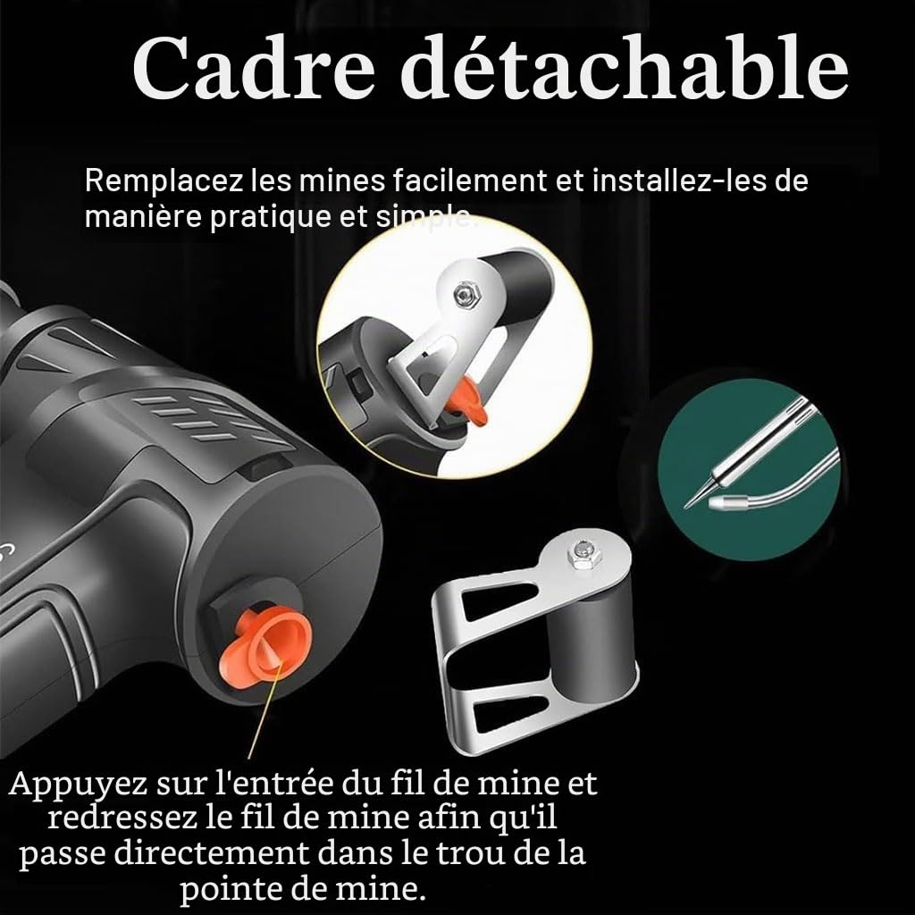 Outils de Soudage Laser Industriels Chauffés a L'intérieur, Ensemble de Pistolet a Souder Multifonction, 3 en 1/DéCapage/DéCoupe/Soudage pour Le Soudage Industriel, Le Soudage Artistique(Noir)