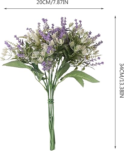 Miniatura 3 de Baby Breath Gypsophila - Plantas artificiales de seda falsas, flores artificiales de aliento de bebé, ramo de gypsophila, decoración del hogar para