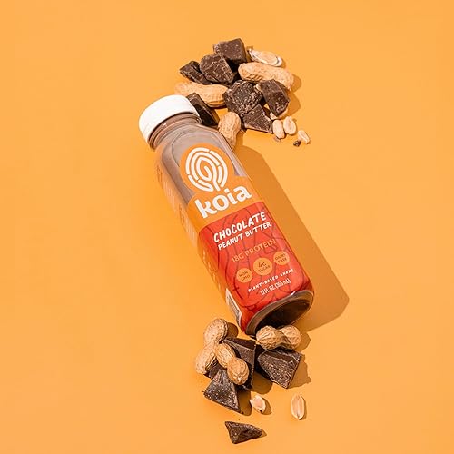 Vista 26 de Koia Proteína - Batido de proteínas vegetales listo para beber (12 onzas) - Vainilla - Sin lácteos, sin gluten, sin soja, sin OMG, Kosher, vegano